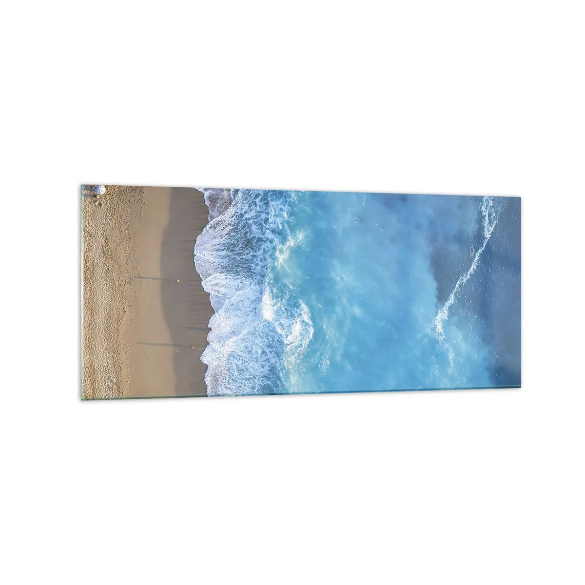 Glastavla - Bild på glas - Blå styrka - 120x50 cm