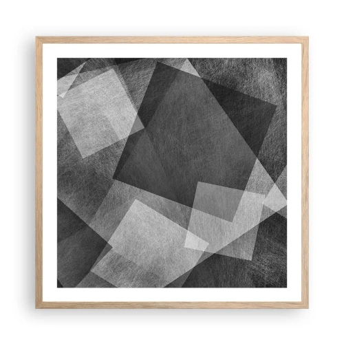 Affisch i ram av ljusek - Den eviga symbolen för hållbarhet och ordning - 60x60 cm