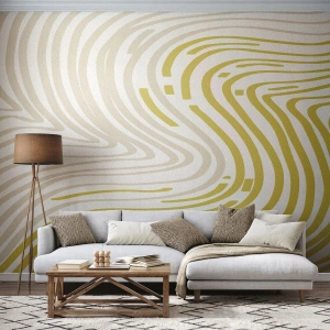 Fototapet Premium Sand - Komposition med en mjuk böjning - Minimalism, Bit, Ljus - 350x256 cm