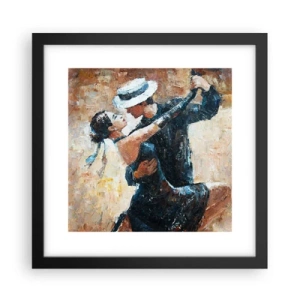 Affisch i svart ram - A la Rudolf Valentino - 30x30 cm