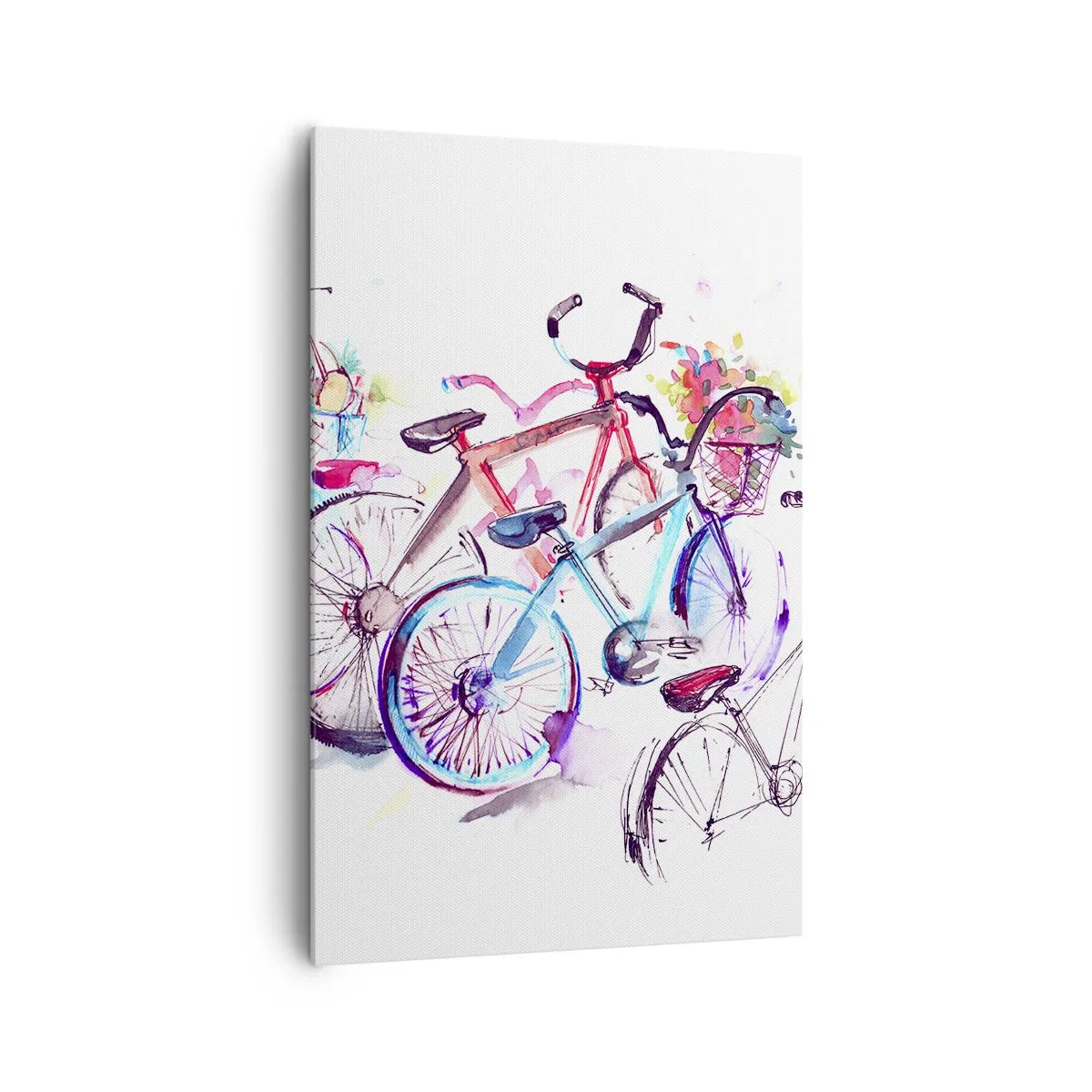 Canvastavla - Bild på duk - Antimotoklubbens träff - 80x120 cm