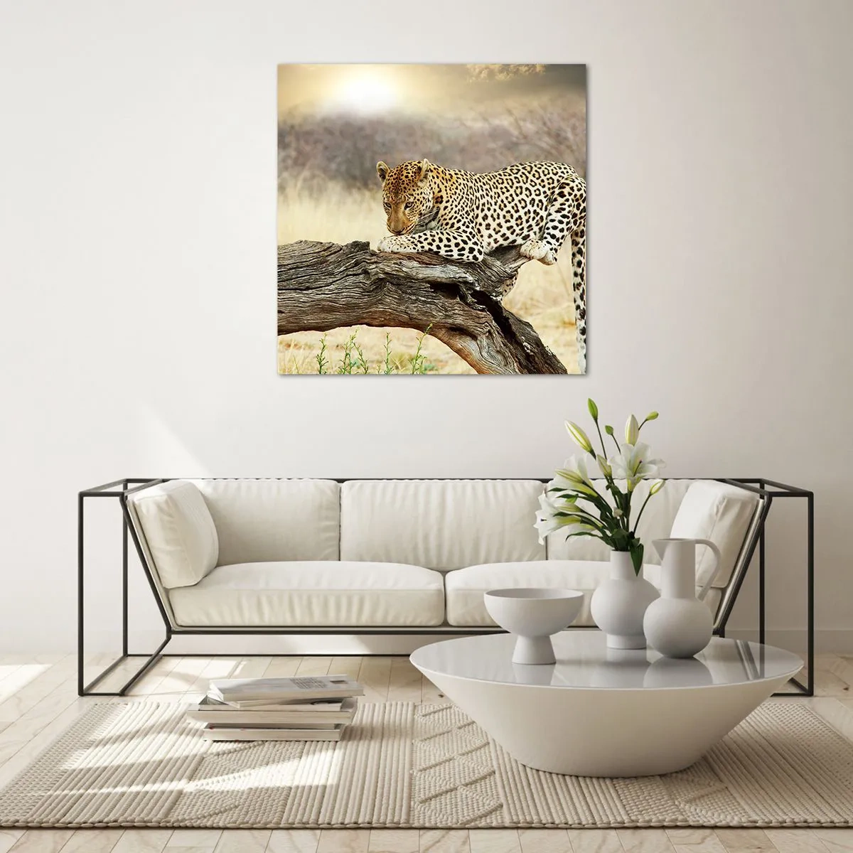 Glastavla - Bild på glas - Jag går min egen väg - 50x50 cm