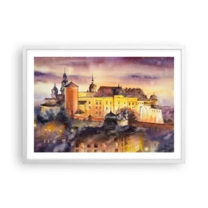 Affisch i vit ram - En historia och en berättelse - 70x50 cm