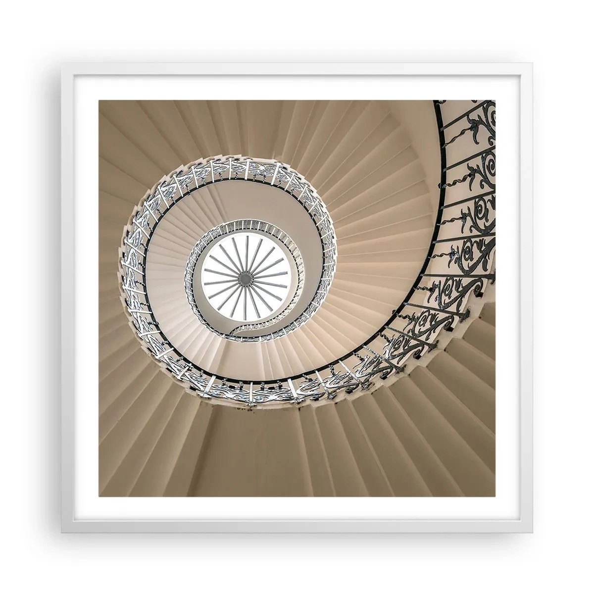 Affisch i vit ram - I musslans mitt - 60x60 cm