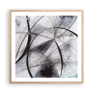 Affisch i ram av ljusek - Futuristisk fantasi - 60x60 cm