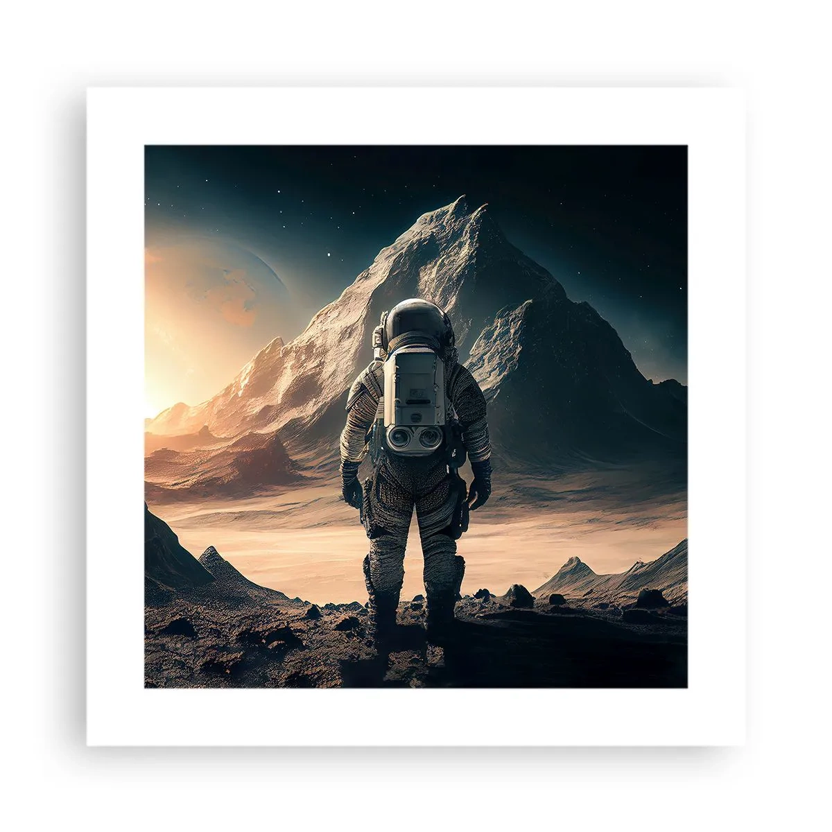 Affisch - En ny utmaning - 40x40 cm