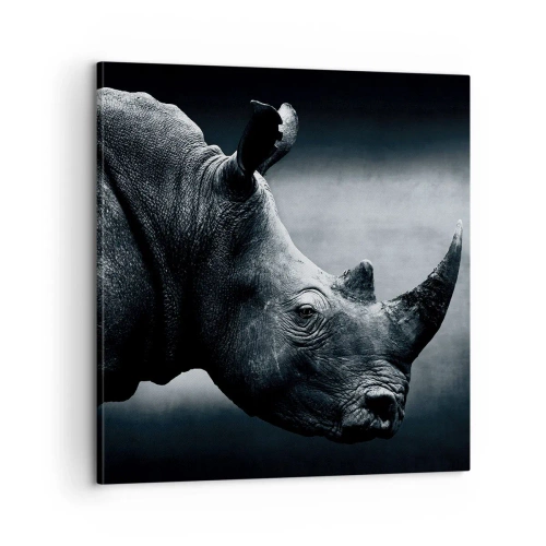 Canvastavla - Bild på duk - Höger profil - 60x60 cm