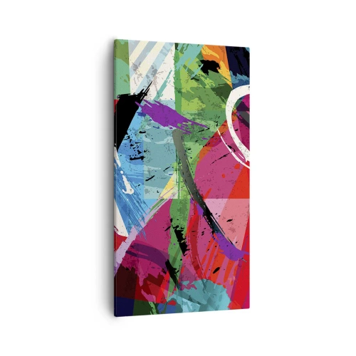 Canvastavla - Bild på duk - Snabbt och livligt - 55x100 cm