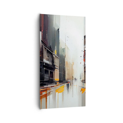 Canvastavla - Bild på duk - Regnig dag - 65x120 cm