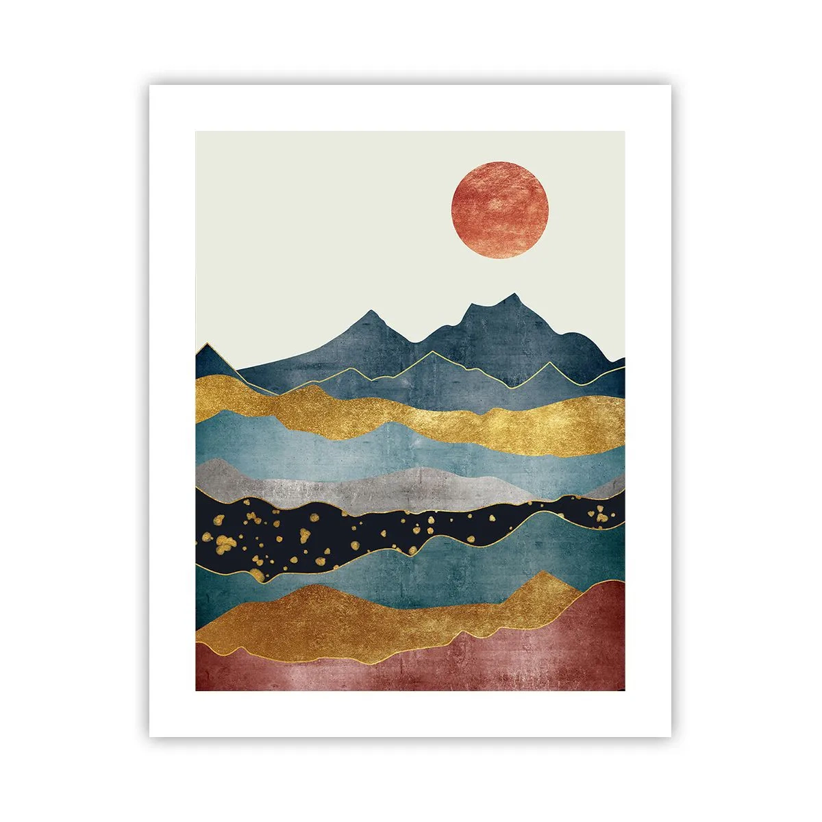 Affisch - Världens tvärsektion - 40x50 cm