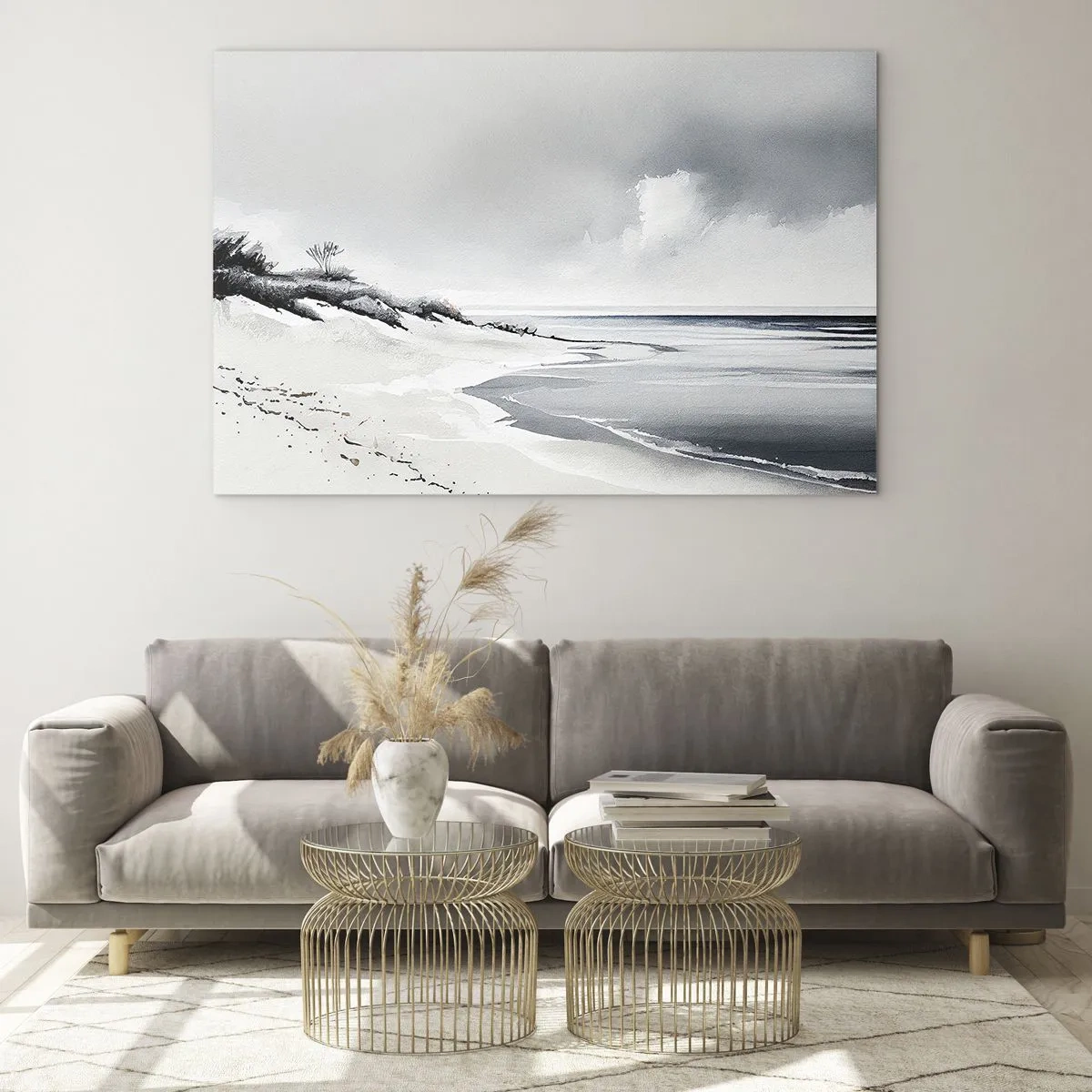 Glastavla - Bild på glas - Alltid tillsammans - 70x50 cm
