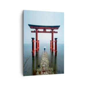 Canvastavla - Bild på duk - Japansk begrundan - 70x100 cm