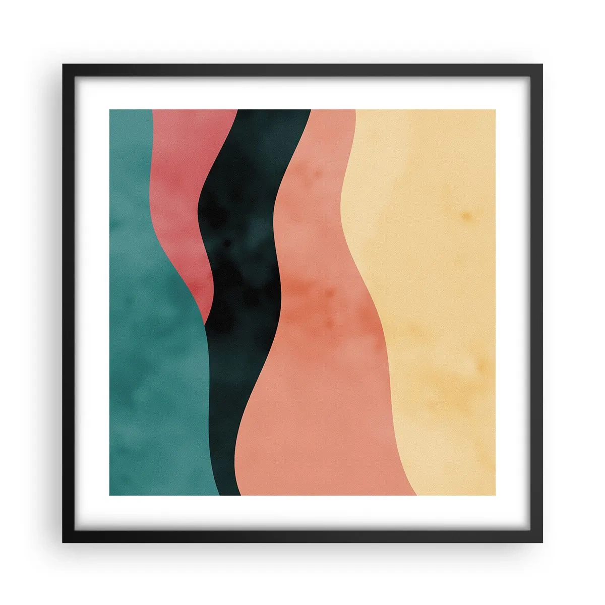 Affisch i svart ram - Enig oenighet - 50x50 cm