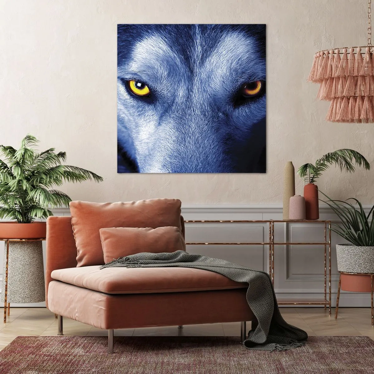 Canvastavla - Bild på duk - Hypnotiserade titt - 70x70 cm