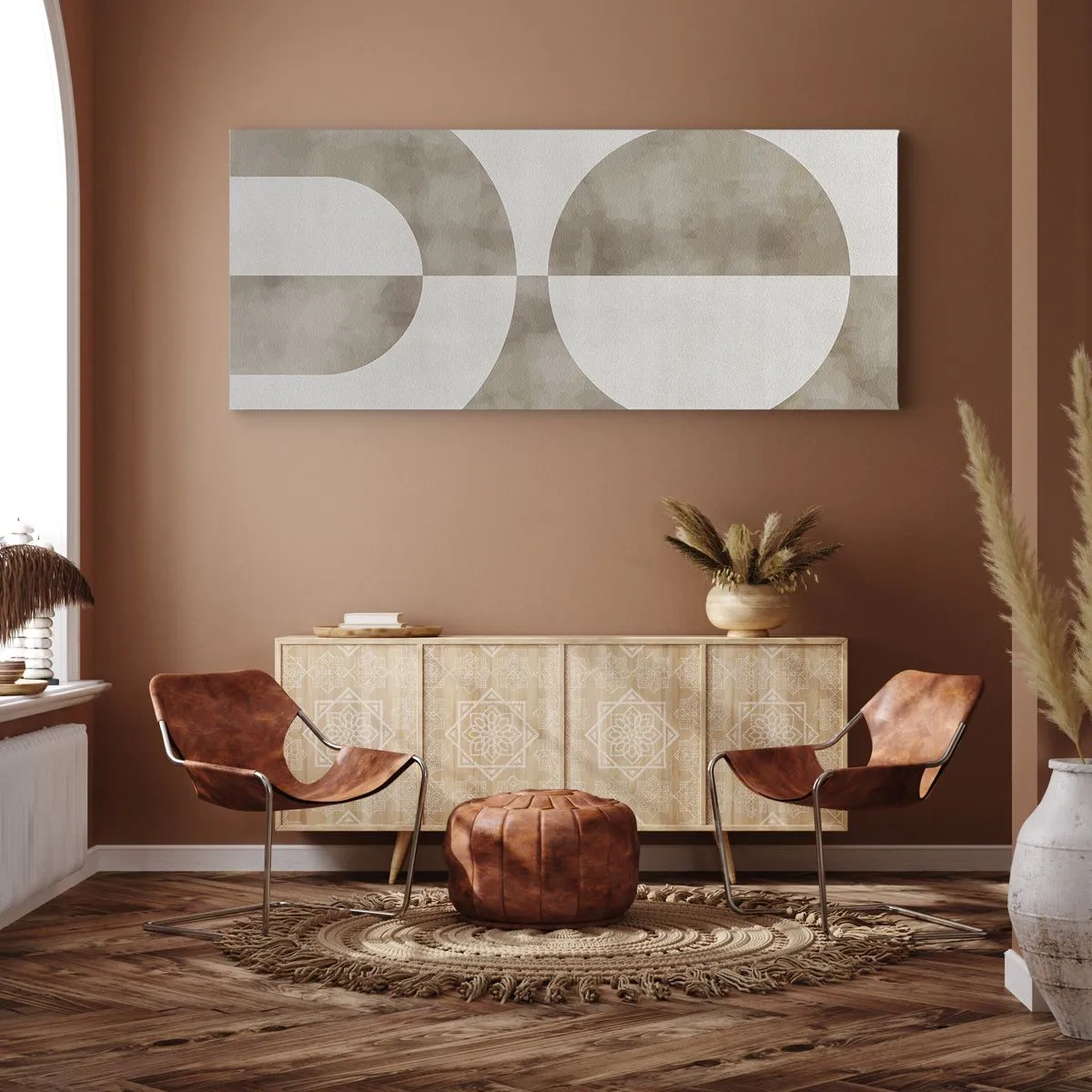Canvastavla - Bild på duk - Likheter och skillnader - 100x40 cm