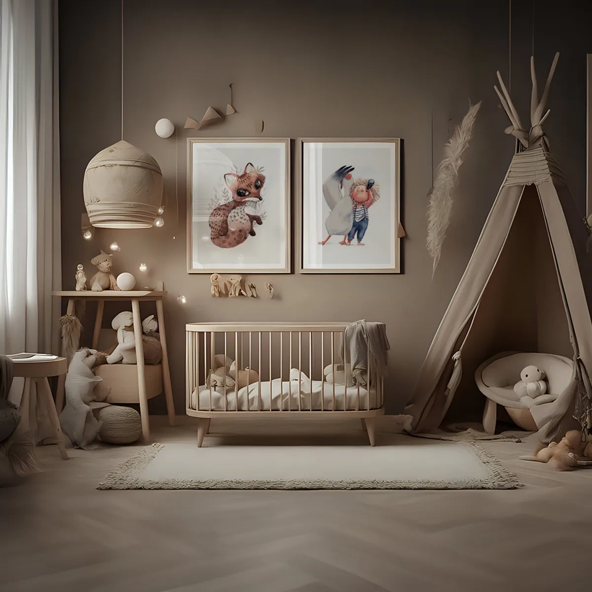 Beige kids space - Inspiration till ett barnrum