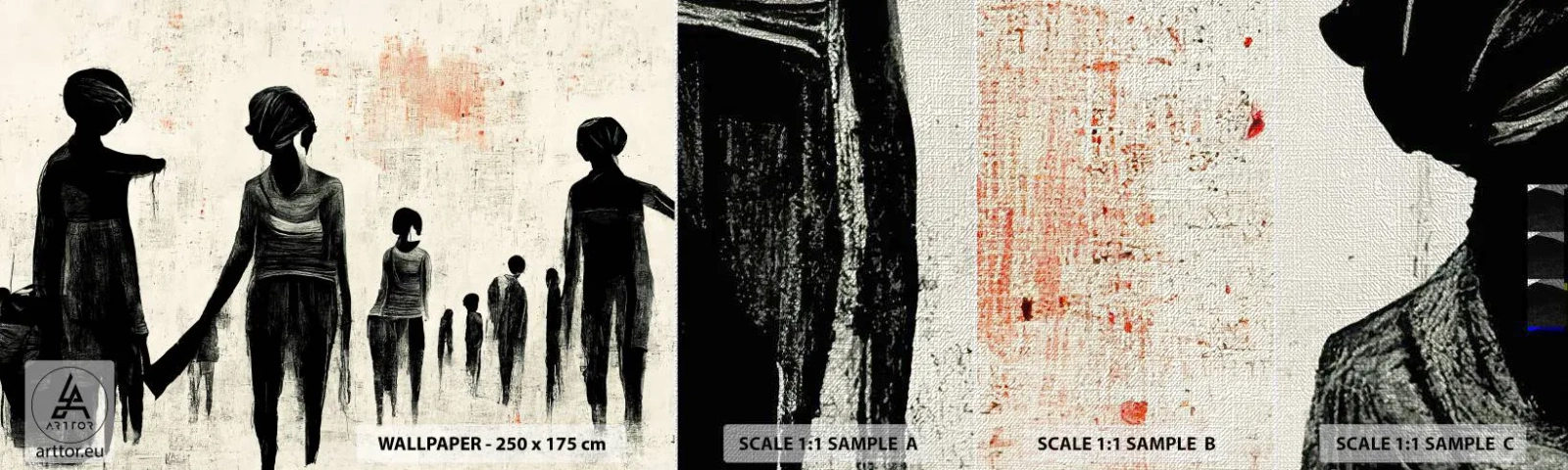 Provbit av fototapet Premium Canvas - Mot ensamhet - Kvinnor, Arbete, Bit - 100x30 cm