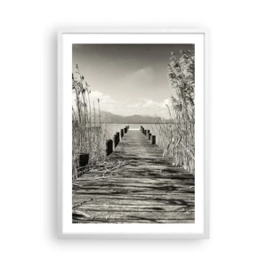 Affisch i vit ram - I gräsets fristad - 50x70 cm