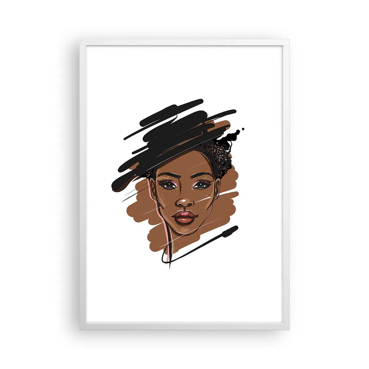 Affisch i vit ram - Söt som choklad - 50x70 cm