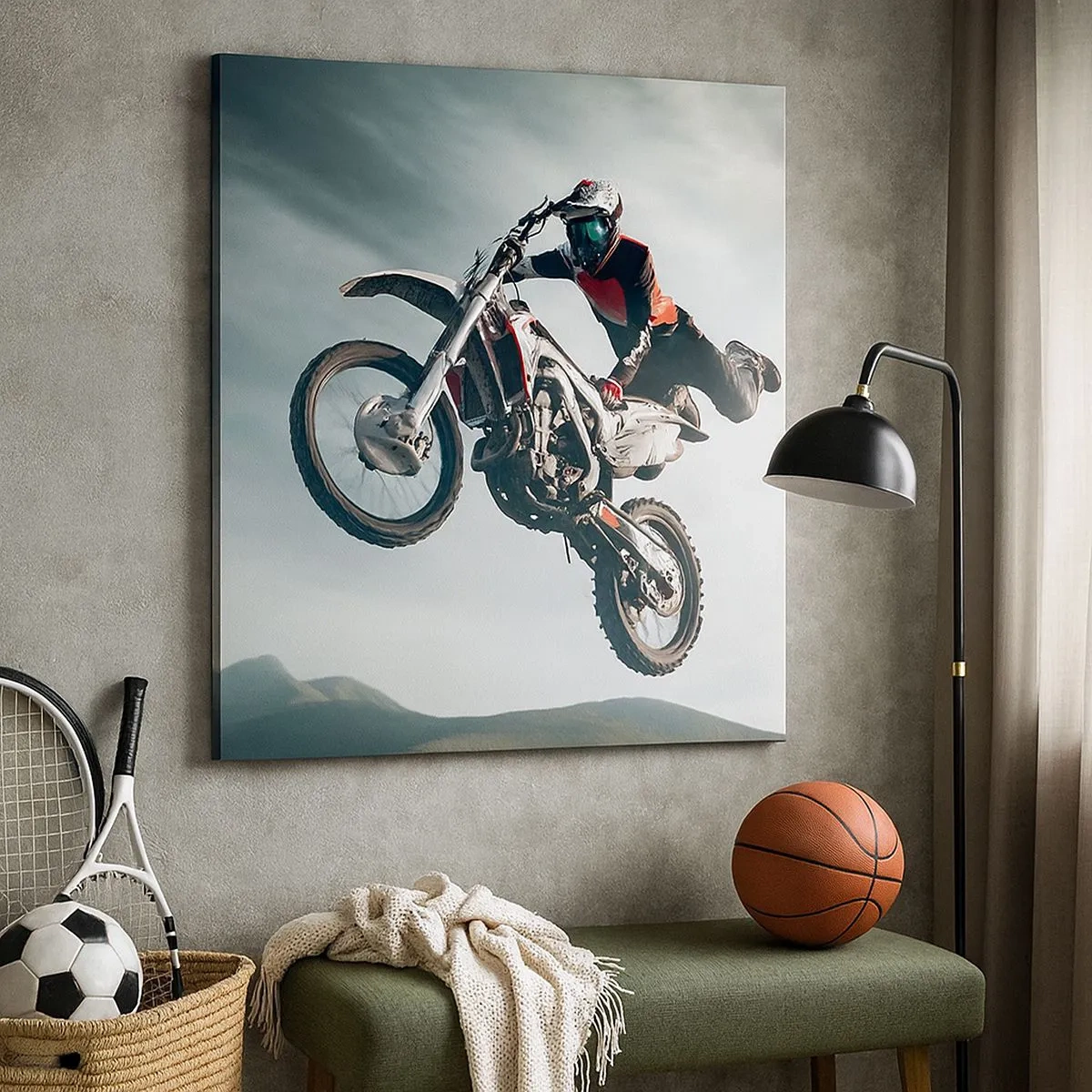 Canvastavla - Bild på duk - No risk, no fun - 30x30 cm