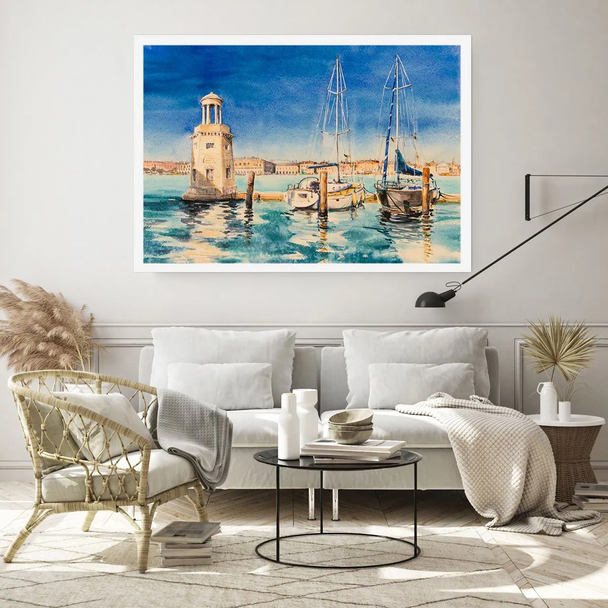 Affisch - Solig lagun - 50x40 cm