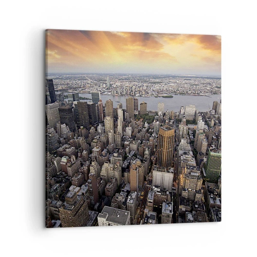 Canvastavla - Bild på duk - Våra tiders slagande hjärta - 50x50 cm