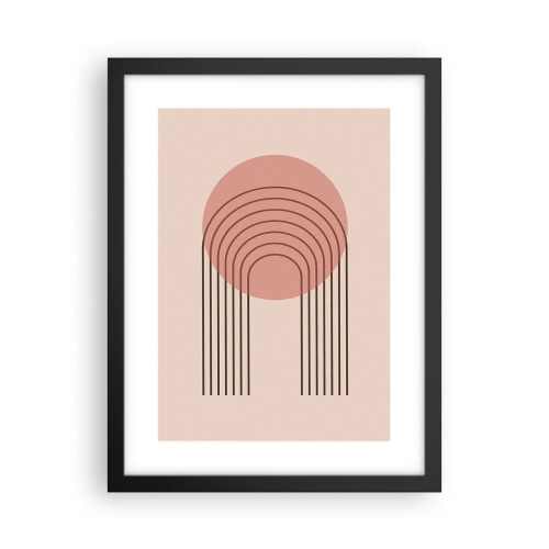 Affisch i svart ram - Ostoppad attraktionskraft - 30x40 cm