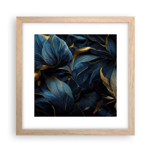 Affisch i ram av ljusek - Fodrad med guld - 30x30 cm