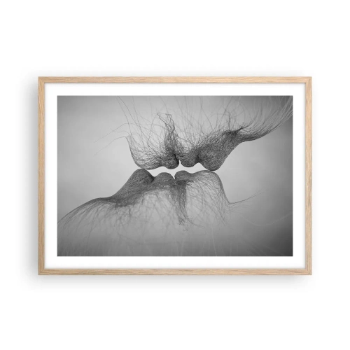Affisch i ram av ljusek - Vindens kyss - 70x50 cm