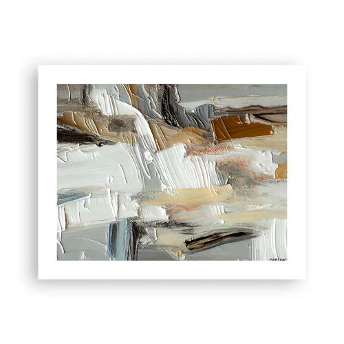 Affisch - Färgstarka lager på lager - 50x40 cm