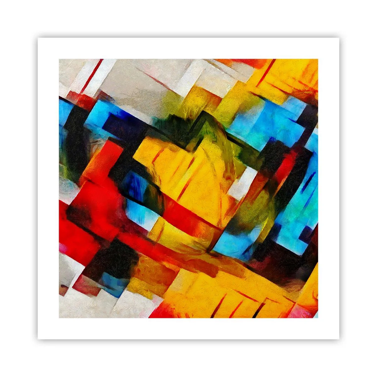 Affisch - Färgmix - 50x50 cm