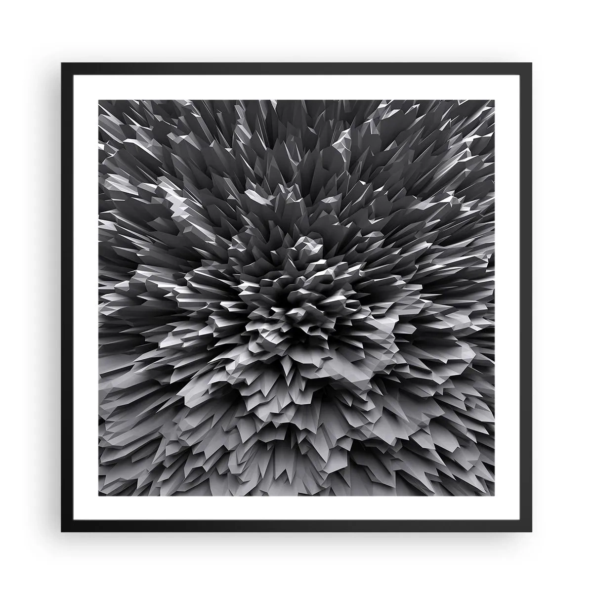 Affisch i svart ram - Det kan inte bli vassare än så här - 60x60 cm