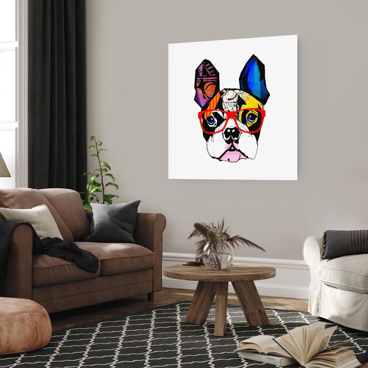 Affisch - Intellektuell - 60x60 cm