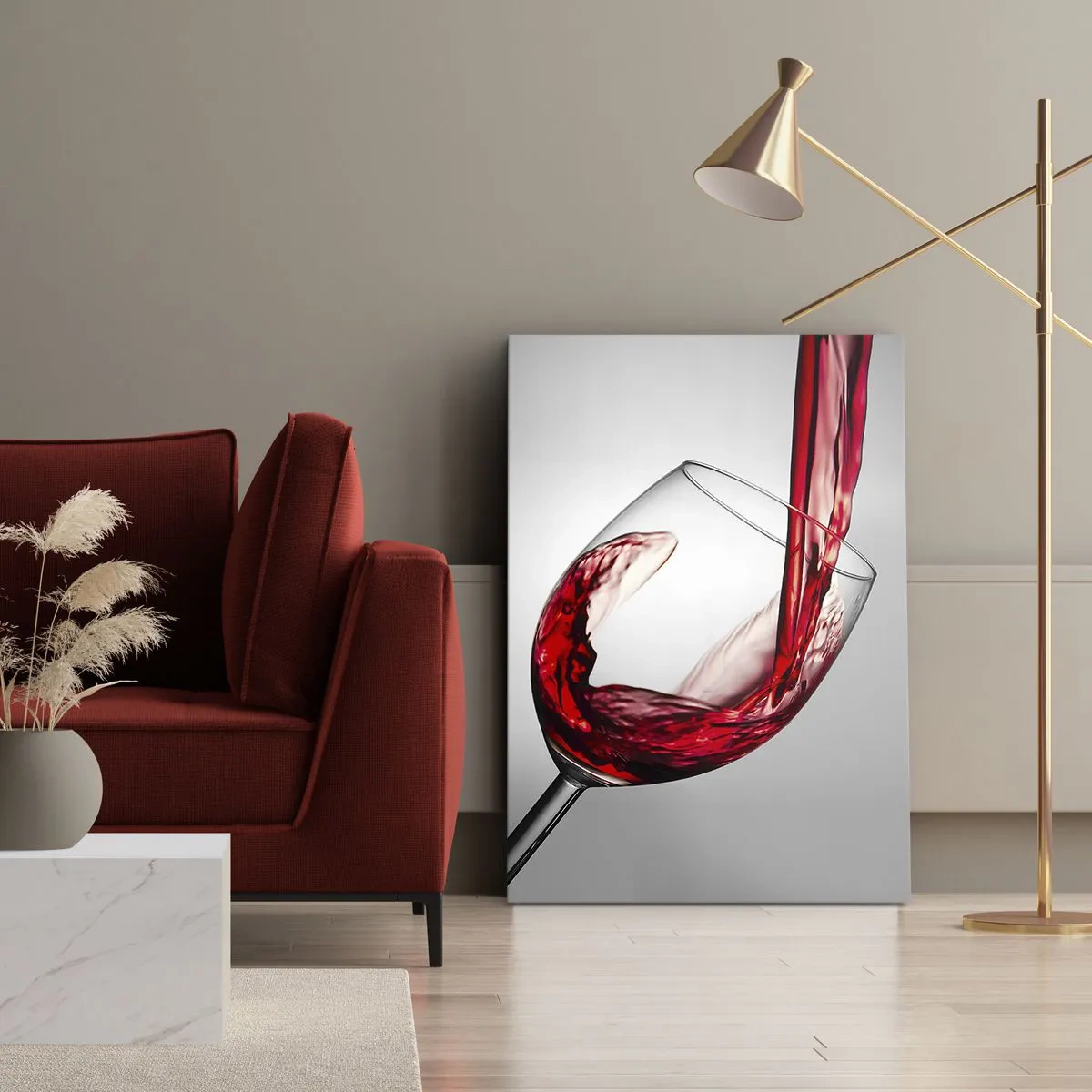 Canvastavla - Bild på duk - Färg - rörelse - ljud - 50x70 cm