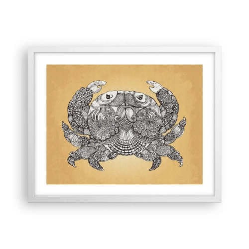 Affisch i vit ram - Herr Krabba berättar - 50x40 cm