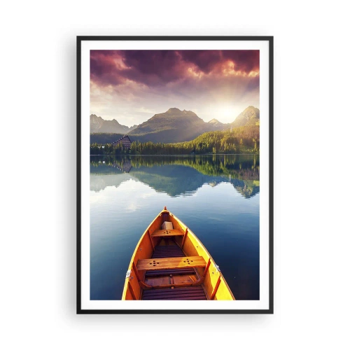 Affisch i svart ram - Ingenting mot naturen - 70x100 cm