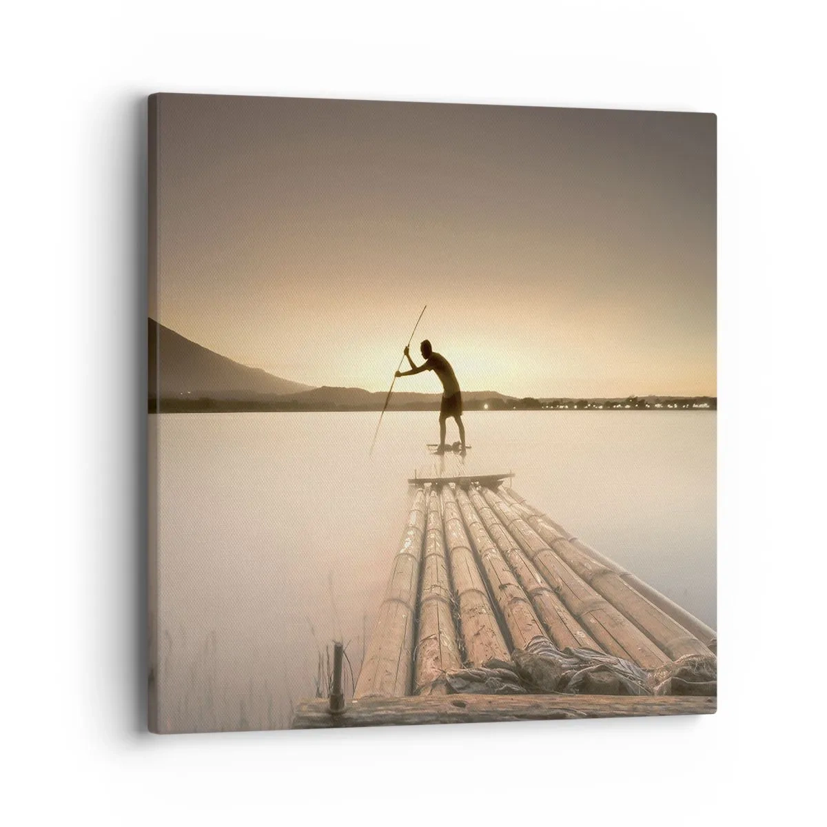 Canvastavla - Bild på duk - Före avkoppling - 40x40 cm