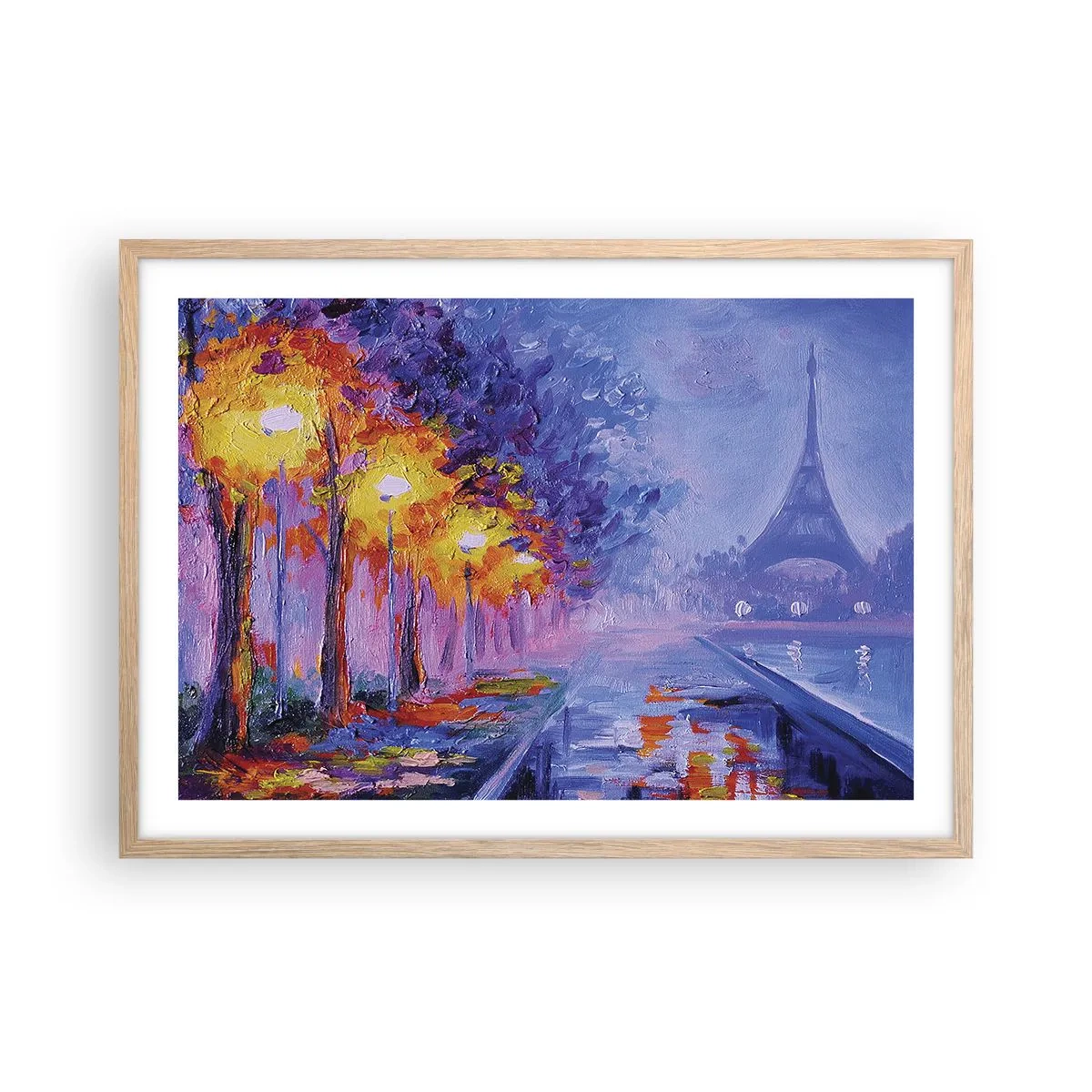 Affisch i ram av ljusek - Drömpromenad - 70x50 cm
