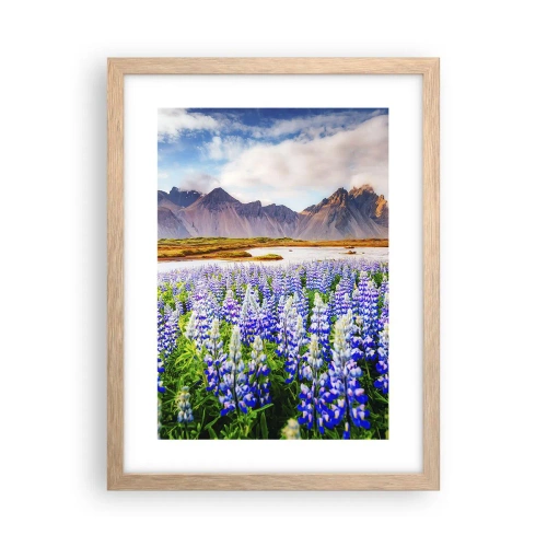 Affisch i ram av ljusek - Styrka och stränghet bredvid mildhet - 30x40 cm