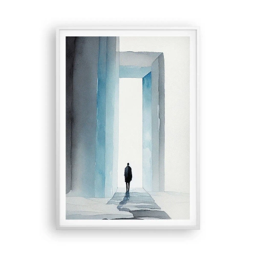 Affisch i vit ram - Lev utan gränser - 70x100 cm