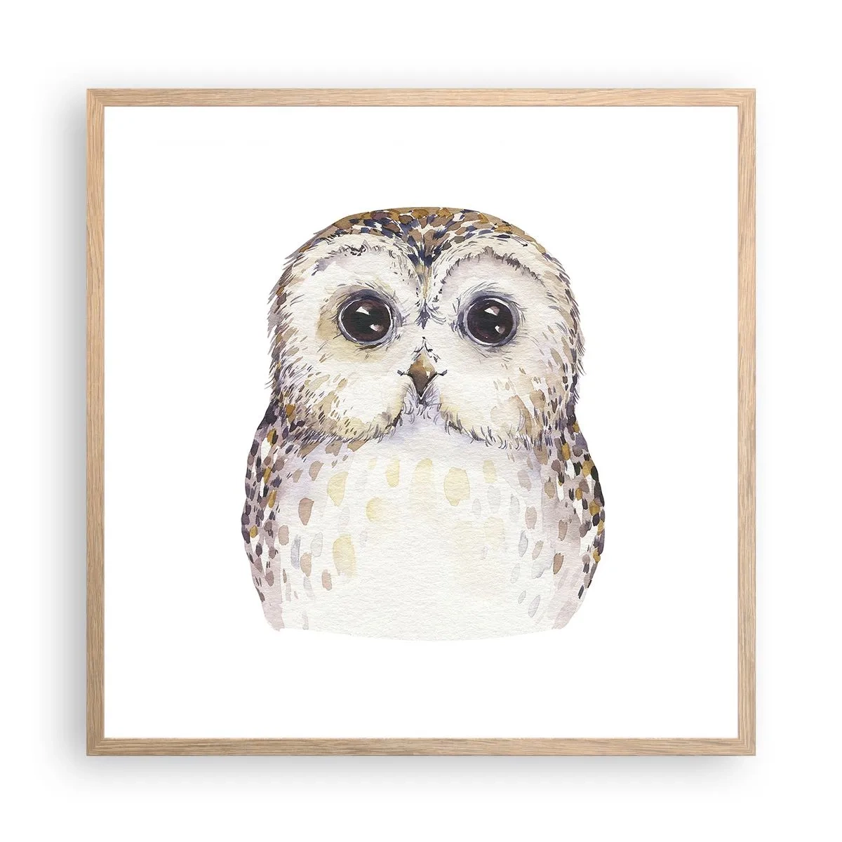 Affisch i ram av ljusek - Titta i mina ögon - 60x60 cm