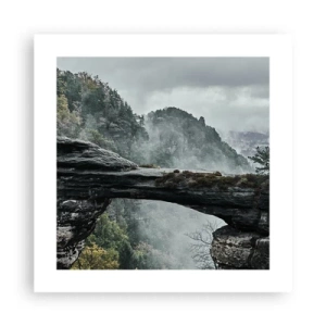 Affisch - Äventyret är på väg att börja - 40x40 cm