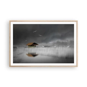 Affisch i ram av ljusek - Regnskydd - 91x61 cm