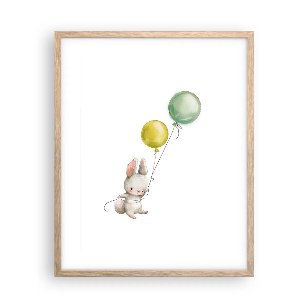 Affisch i ram av ljusek - Jag flyger med! - 40x50 cm