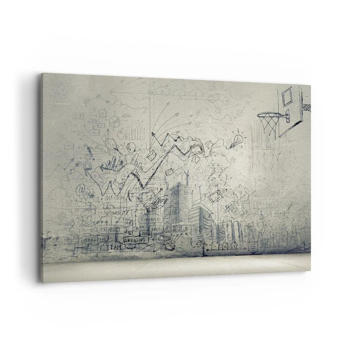 Canvastavla - Bild på duk - Mitt underbara stadsliv - 100x70 cm