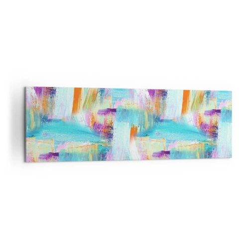 Canvastavla - Bild på duk - Glatt klotter - 160x50 cm