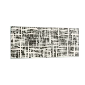 Glastavla - Bild på glas - Vävd komposition - 100x40 cm