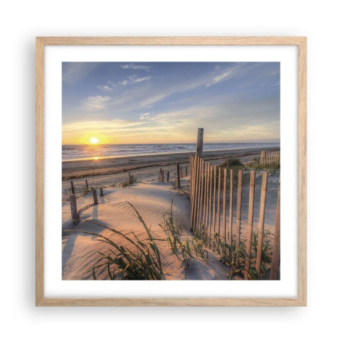 Affisch i ram av ljusek - Vindens sken och skugga - 50x50 cm