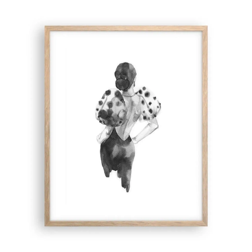 Affisch i ram av ljusek - Hon passerade nära mig - 40x50 cm