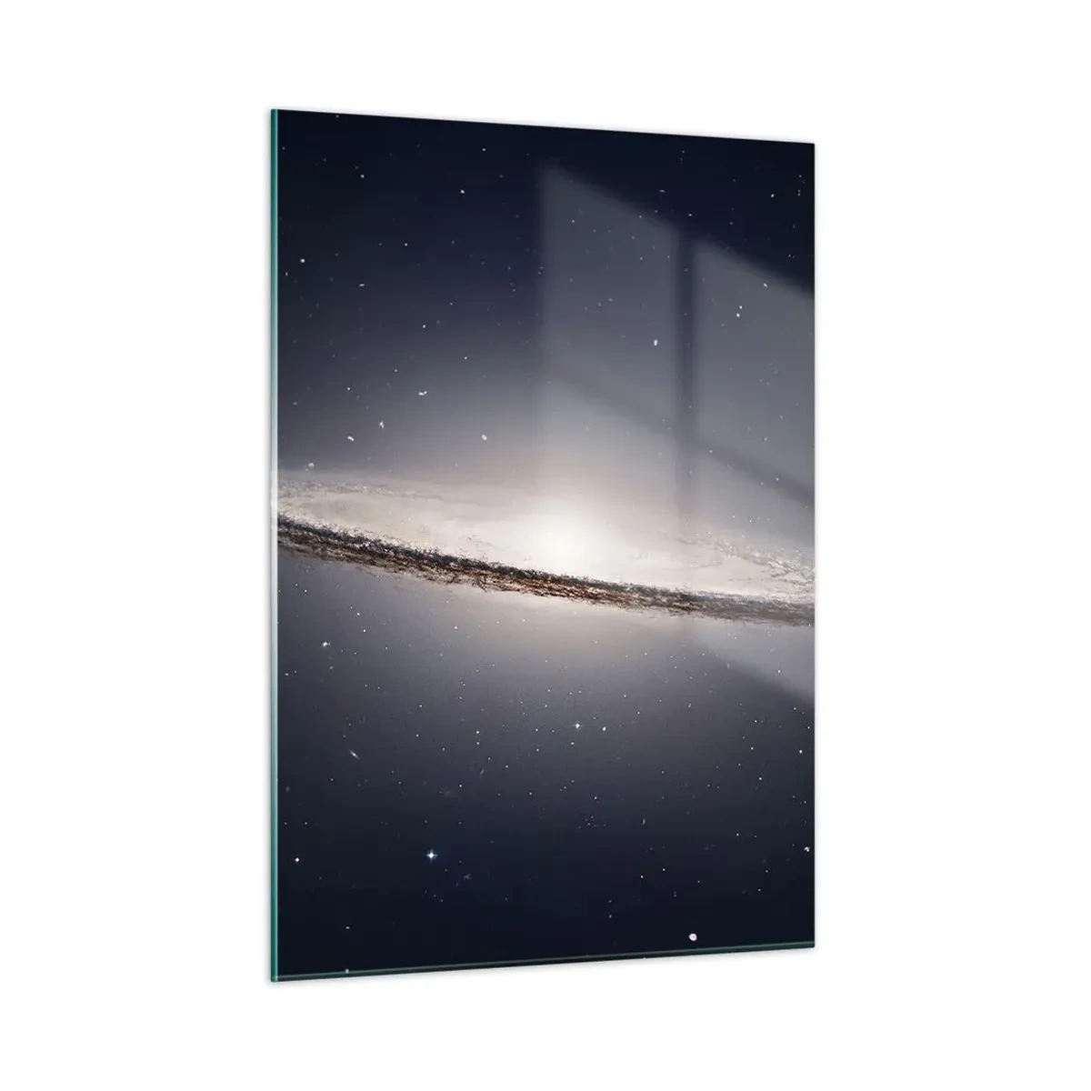 Glastavla - Bild på glas - En gång i en galax långt, långt borta.... - 50x70 cm